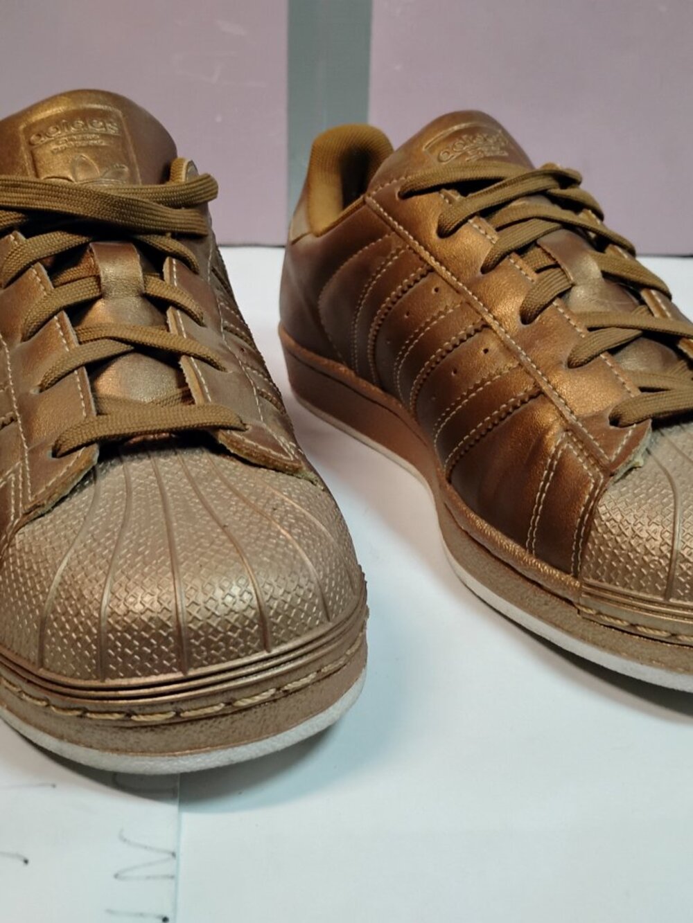 Adidas Originals Superstar "Bronze Metallic / Copper" 7.5 - Picture 3 of 7